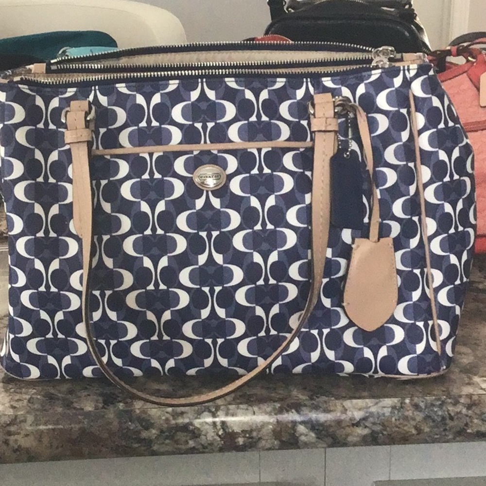 Coach hand bag and wallet